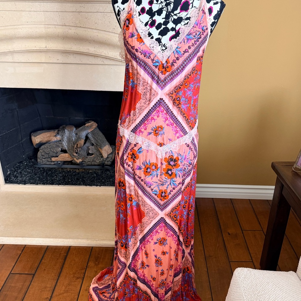 Free People Intimately Stevie Lace Trim Maxi Dress - Picture 3 of 10